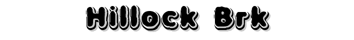 Hillock BRK font